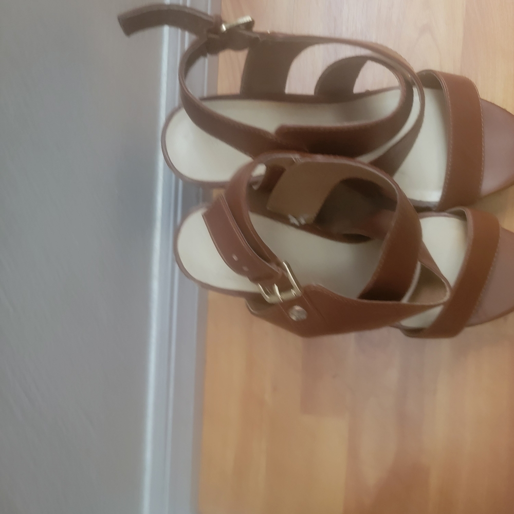Marc Fisher Tan Strappy Sandals